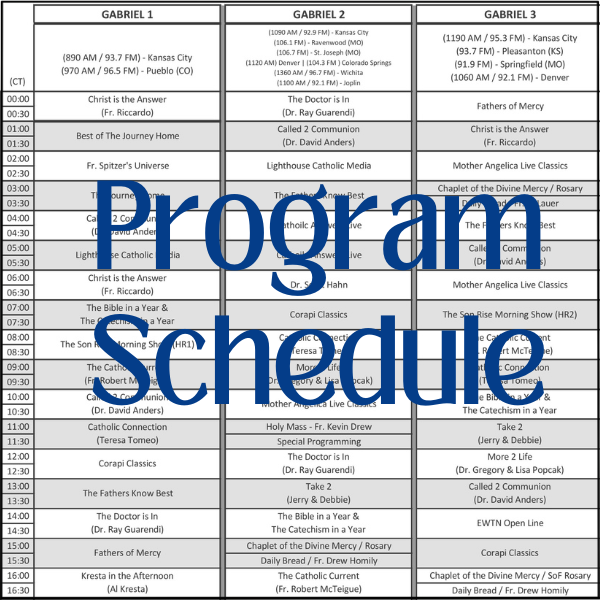 program schedule