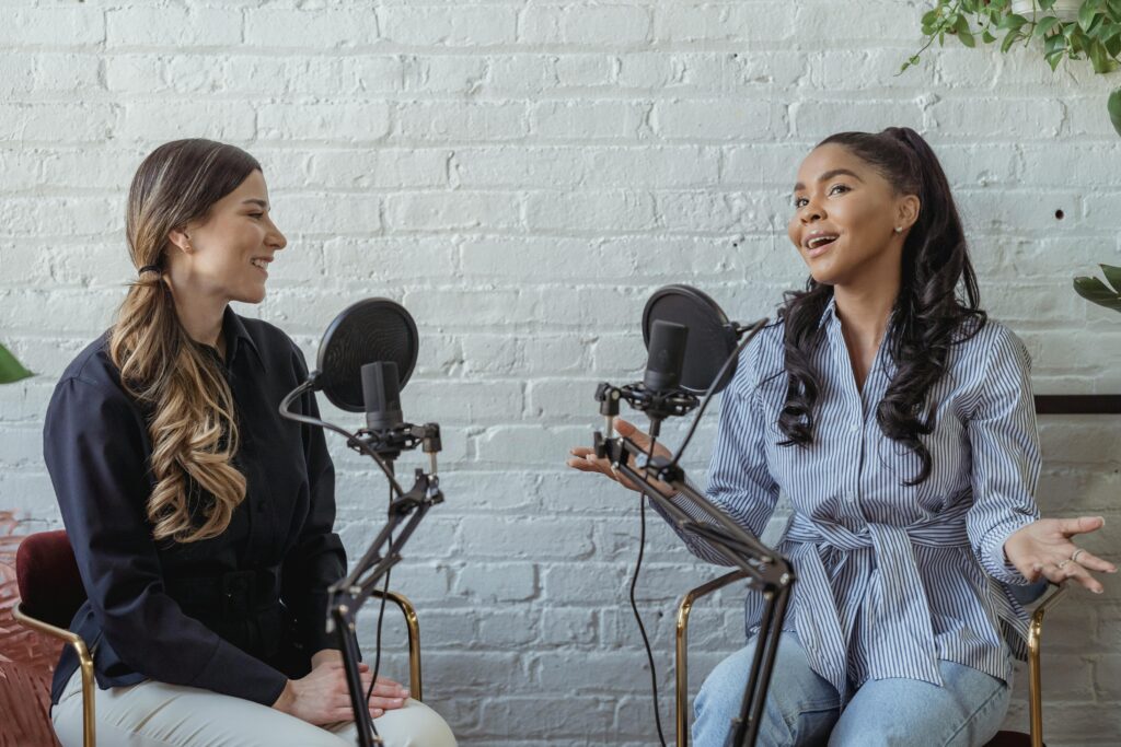 Two catholic women hosting a radio show